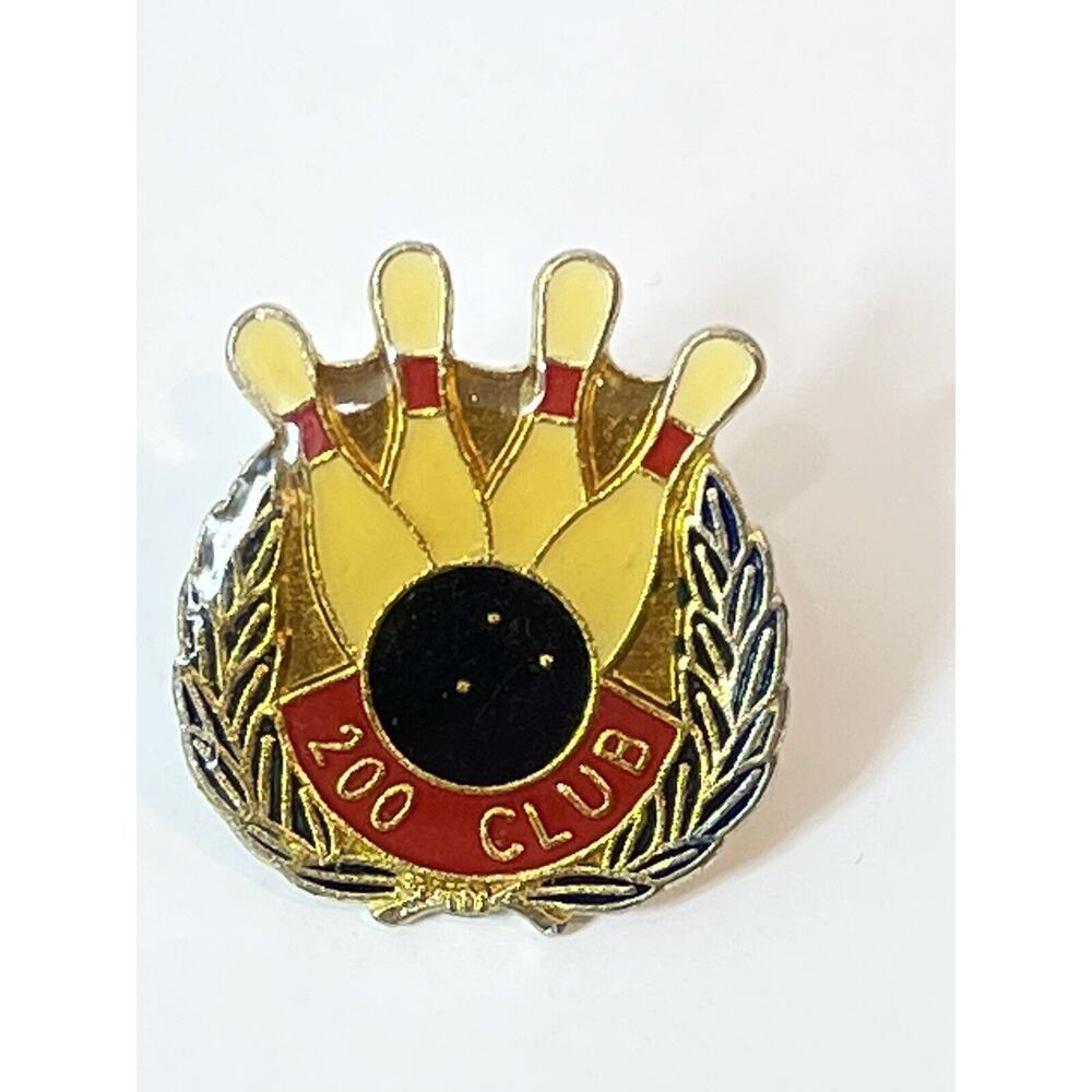 Vintage 200 Club Bowler Bowling 1/2” Inch Lapel Pin